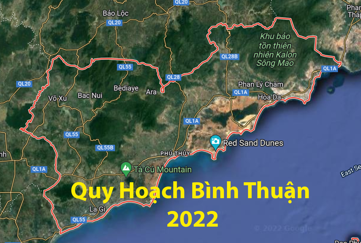 Quy hoạch Bình Thuận 2022